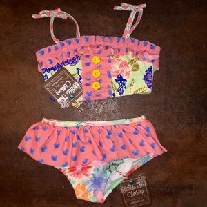 Matilda Jane floral swim suit set NWT 2T